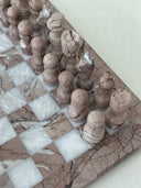Marble Chess Set - Nude Blush