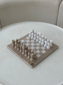 Marble Chess Set- Cream