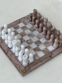 Marble Chess Set - Nude Blush