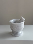 Mortar & Pestle - White & Grey Onyx