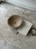 Travertine Ruffle Bowl