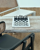 Marble Chess Set - White & Black