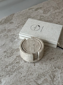 Travertine Coaster 6pc Set