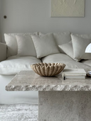 Travertine Ruffle Bowl