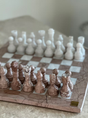 Marble Chess Set - Nude Blush