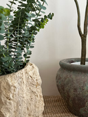 Rugged Travertine Vase