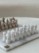 Travertine Chess Set