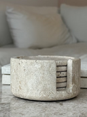 Travertine Coaster 6pc Set