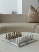 Travertine Chess Set