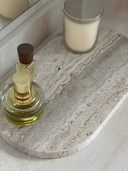 Silver Travertine Tray