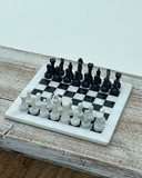 Marble Chess Set - White & Black