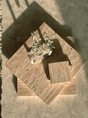 Placemat & Coaster Set - Travertine