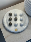 Tic Tac Marble - Oceanic & White