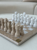 Marble Chess Set- Cream