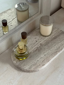 Silver Travertine Tray