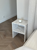 Calacatta side table