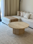 Hexagona Travertine Coffee Table