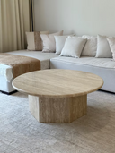 Hexagona Travertine Coffee Table