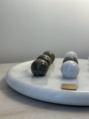 Tic Tac Marble - Oceanic & White