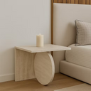 The Circla Side Table- Travertine