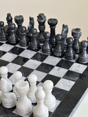 Marble Chess Set- Black and White