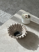 Travertine Ruffle Bowl