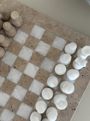 Travertine Chess Set