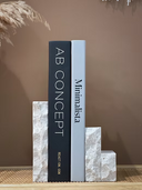 Three-Tier Raw Slab BookEnds