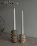 Travertine Spring Candle Holder Set