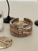 Chestnut Onyx Coaster Set