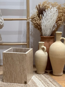 Travertine Waste Basket