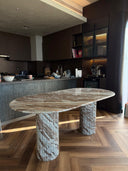 The Colonna Dining Table - Fantasy Brown