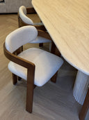 The Colonna Dining Table - Travertine