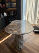 The Colonna Dining Table - Fantasy Brown