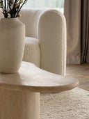 The Ayesha Coffee Table- Travertine