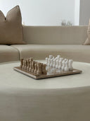 Marble Chess Set- Cream