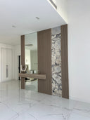 Calacatta & Wood Feature Wall