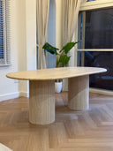 The Colonna Dining Table - Travertine