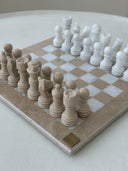 Marble Chess Set- Cream