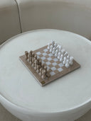 Marble Chess Set- Cream