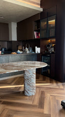 The Colonna Dining Table - Fantasy Brown