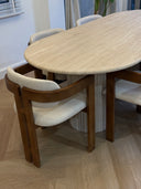 The Colonna Dining Table - Travertine