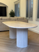 The Colonna Dining Table - Travertine