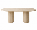 The Colonna Dining Table - Travertine