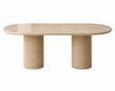 The Colonna Dining Table - Travertine