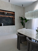 Omani Marble Fluted Feature Wall