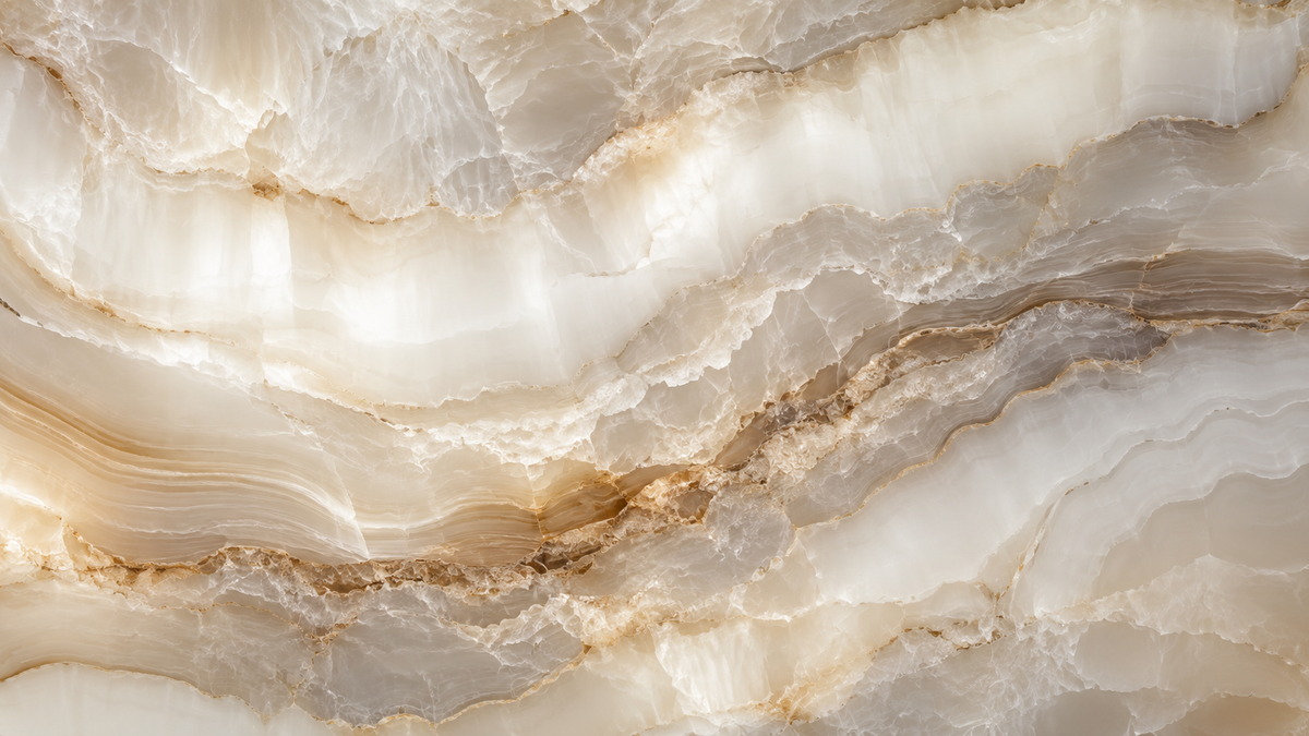 Onyx slab, backlit