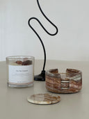 Chestnut Onyx Coaster Set
