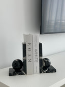 Black Marble Ball Bookends by Sand & Stone, Dubai