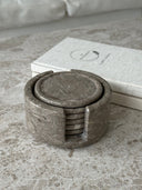 Chocolate Coaster 6pc Set by Sand & Stone, Dubai